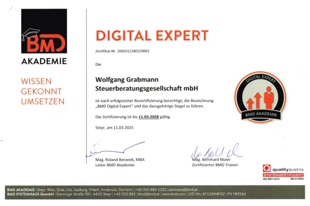 Digital Experte BMD Akademie Digital Experte BMD Akademie
